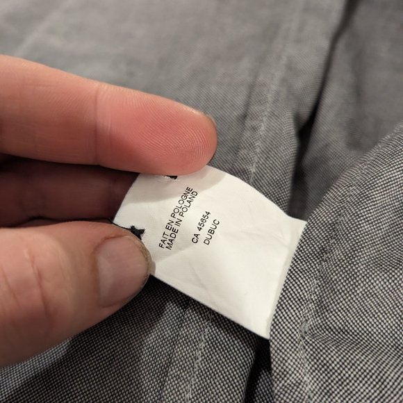 PHILIPPE DUBUC - Front pocket grey shirt - Sz 3 (M) - Picture 11 of 12